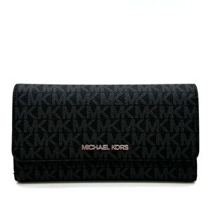 Michael Kors Large Trifold Wallet Black
